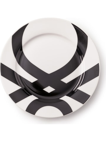 Benetton 18tlg. Tafelservice in Weiß/ Schwarz