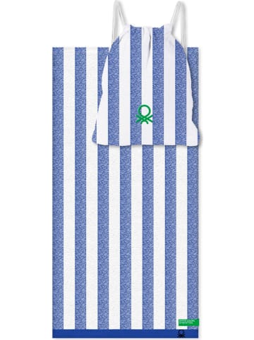 Benetton Ręcznik plażowy w kolorze niebieskim - 160 x 90 cm