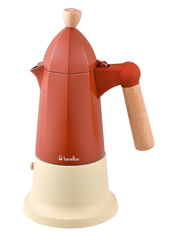 Benetton Espressokoker rood/beige - (H)30,1 cm