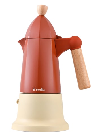 Benetton Espressokoker rood/beige - (H)30,1 cm