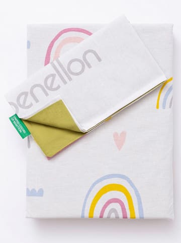 Benetton 3-delige beddengoedset wit/meerkleurig