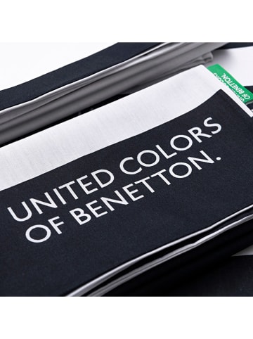 Benetton 3-delige beddengoedset zwart/wit