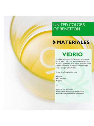 Benetton Szklanki (4 szt.) w kolorze żółtym - 330 ml