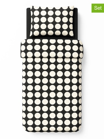 Benetton 4-częściowy komplet pościeli w kolorze biało-czarnym