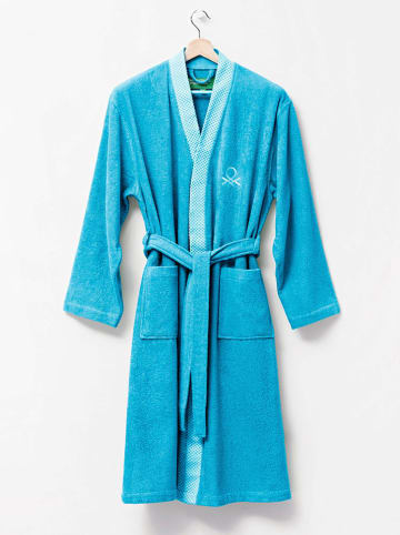 Benetton Bademantel in Hellblau
