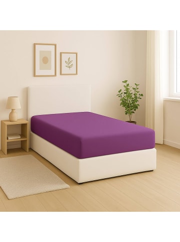 Benetton Prześcieradła (2 szt.) w kolorze fioletowym na gumce