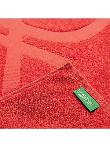 Benetton Dywanik łazienkowy w kolorze czerwonym - 50 x 60 cm