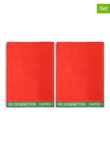 Benetton 2er-Set: Strandtücher in Rot