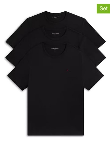 Tommy Hilfiger Koszulki (3 szt.) w kolorze czarnym