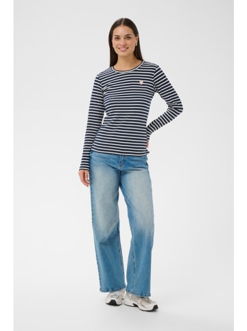 Kaffe Koszulka w kolorze granatowym