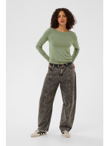 Kaffe Sweter w kolorze zielonym