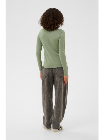 Kaffe Sweter w kolorze zielonym