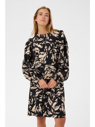 Kaffe Jurk zwart/beige