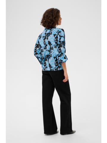 Kaffe Bluse in Dunkelblau/ Hellblau