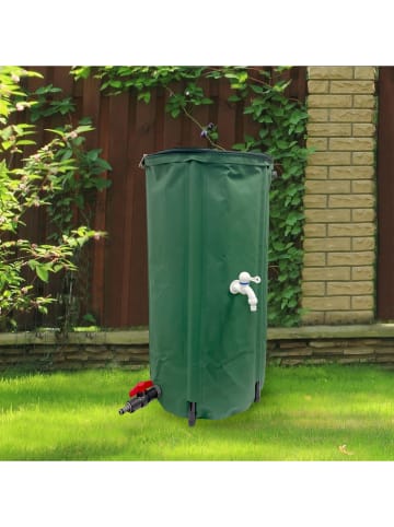 Garden Hero Faltbare Regentonne in Grün - (H)78 x Ø 40 cm
