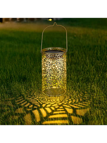 Garden Hero LED-Solar-Laterne in Gold - (H)18 x Ø 10 cm
