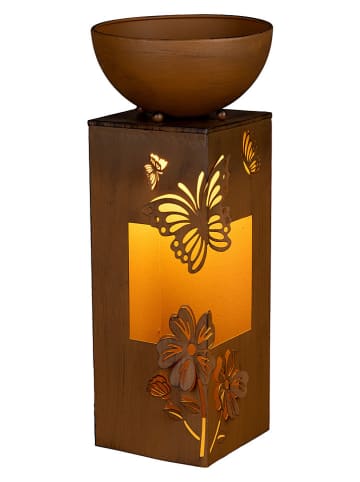 Garden Hero Donica w kolorze jasnobrązowym - 25 x 59 x 25 cm