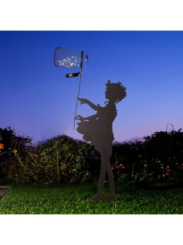 Garden Hero Solarna lampa ogrodowa LED w kolorze brązowym na trzonku - 39,5 x 103 x 10 cm