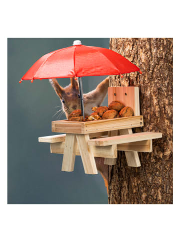 Garden Hero Eichhörnchen-Futterstation in Natur - (B)18 x (H)21,2 x (T)17,2 cm