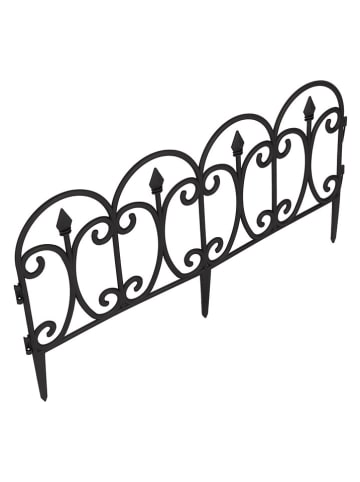 Garden Hero 4er-Set: Beet-Zäune  in Schwarz - (B)60,5 x (H)32,5 cm 