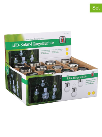 Profigarden 12er-Set: Solar-Dekohänger in Warmweiß - Ø 6 cm