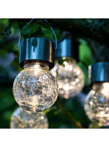 Profigarden Dekoracyjne lampki solarne (12 szt.) w kolorze ciepłej bieli - Ø 6 cm