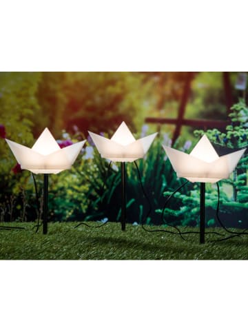 Garden Hero LED-Solar-Gartenstecker in Weiß - (L)28,5 cm