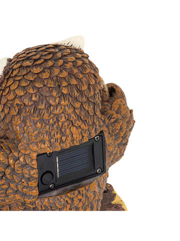 Garden Hero Solarna lampa dekoracyjna LED w kolorze brązowym - 14 x 17 x 8 cm