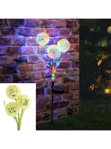 Garden Hero Solarna lampa ogrodowa LED "Flower" w kolorze zielono-żółtym - wys. 72 cm