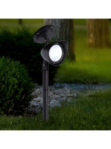 Garden Hero LED-Solar-Gartenspot in Schwarz - (H)42 cm 