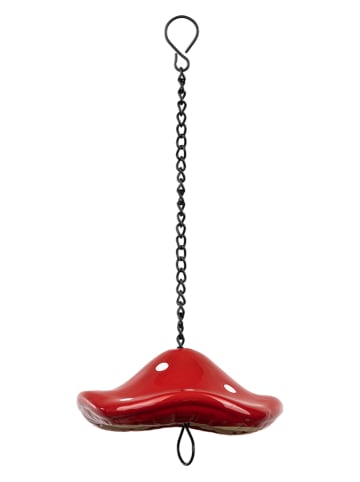 Garden Hero Vogelfutter-Halter in Rot - (L)27 x Ø 15 cm