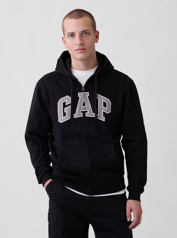 GAP Sweatjacke in Schwarz