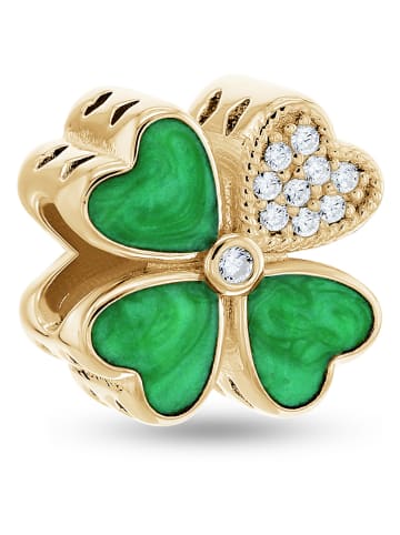 CHARM'S Pozłacany charms z cyrkoniami