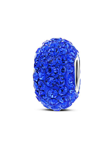 CHARM'S Zilveren bead met edelstenen