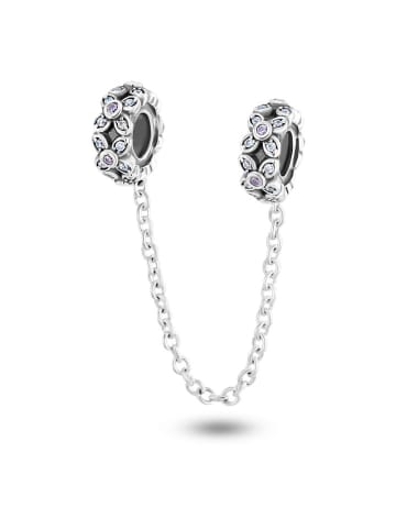 CHARM'S Silber-Sicherheitskette mit Kristallen