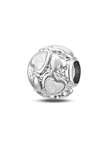 CHARM'S Silber-Bead mit Edelsteinen
