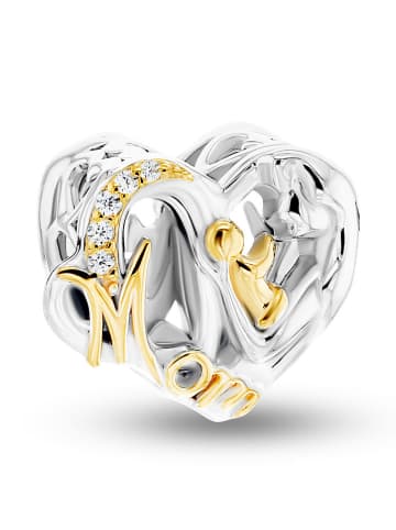 CHARM'S Pozłacany charms z cyrkoniami