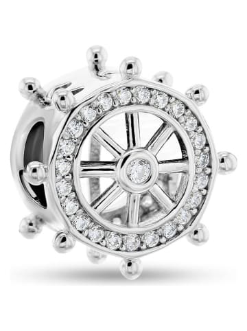 CHARM'S Silber-Bead mit Edelsteinen