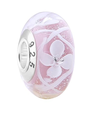 CHARM'S Zilveren bead met glas