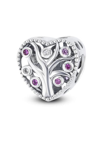 CHARM'S Silber-Bead mit Edelsteinen