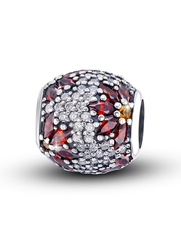 CHARM'S Zilveren bead met edelstenen