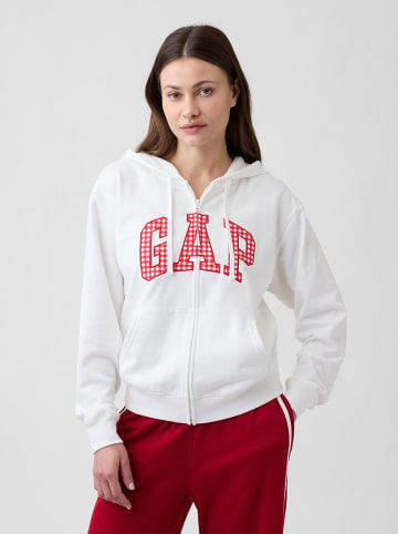 GAP Sweatjacke in Weiß