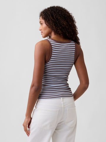 GAP Top bruin/lichtblauw