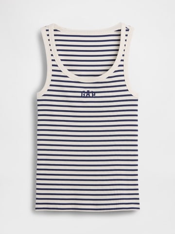 GAP Top donkerblauw/wit