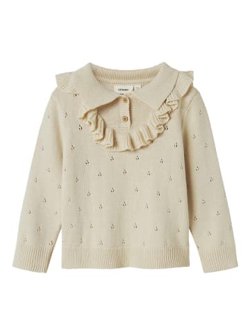 Lil Atelier Sweter w kolorze beżowym