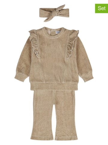 Dirkje 3tlg. Outfit in Hellbraun