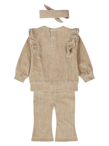 Dirkje 3-delige  outfit lichtbruin