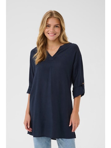 Cream Tuniek "Venta" donkerblauw