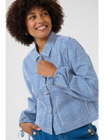 Cream Blazer "Berta" lichtblauw