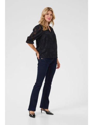 Cream Bluse in Schwarz